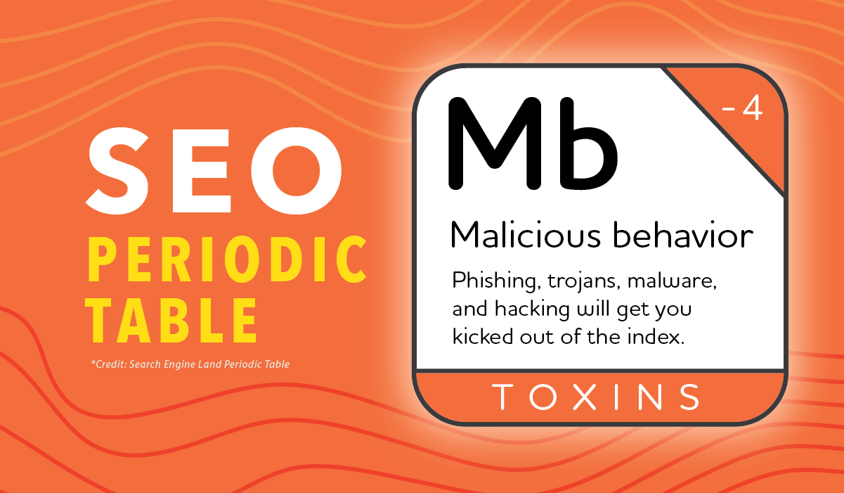 Marketlink SEO Periodic Table TOXINS Malicious Behavior Blog