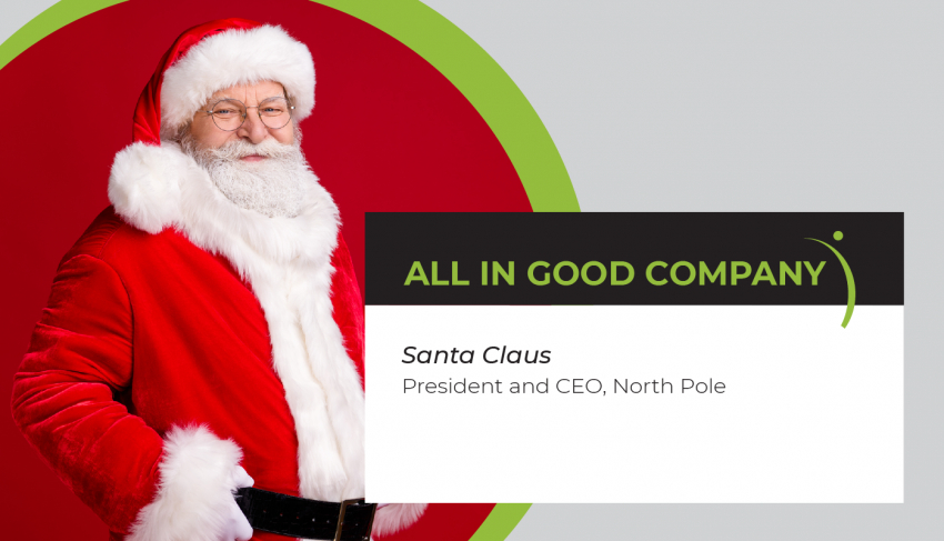 ALL IN GOOD COMPANY: Santa Claus