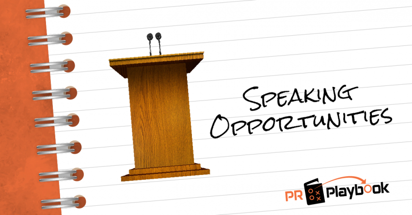 PR Survival Kit: Speaking Opportunities