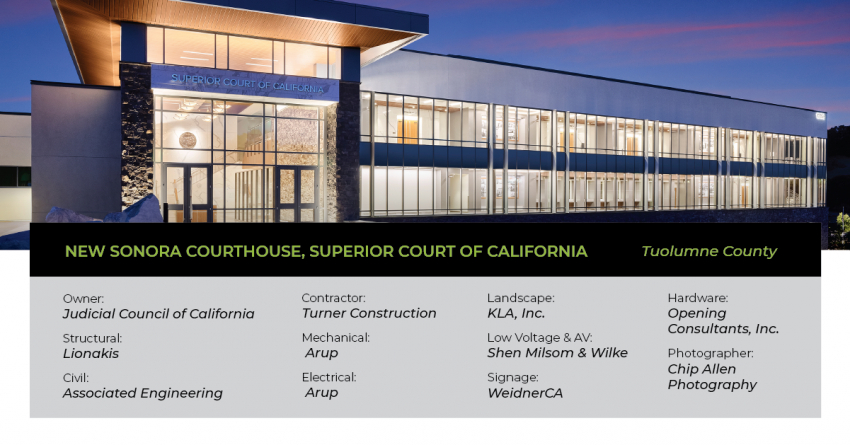 Project Spotlight: New Sonora Courthouse, Superior Court of California | Tuolumne County